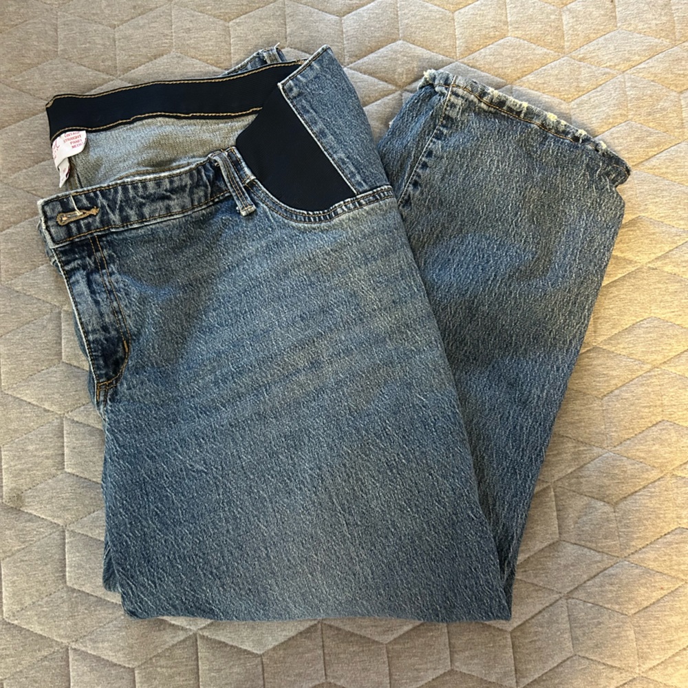 Isabel side panel maternity jean. Size 18